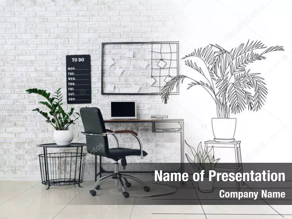 Office Plan and Furniture