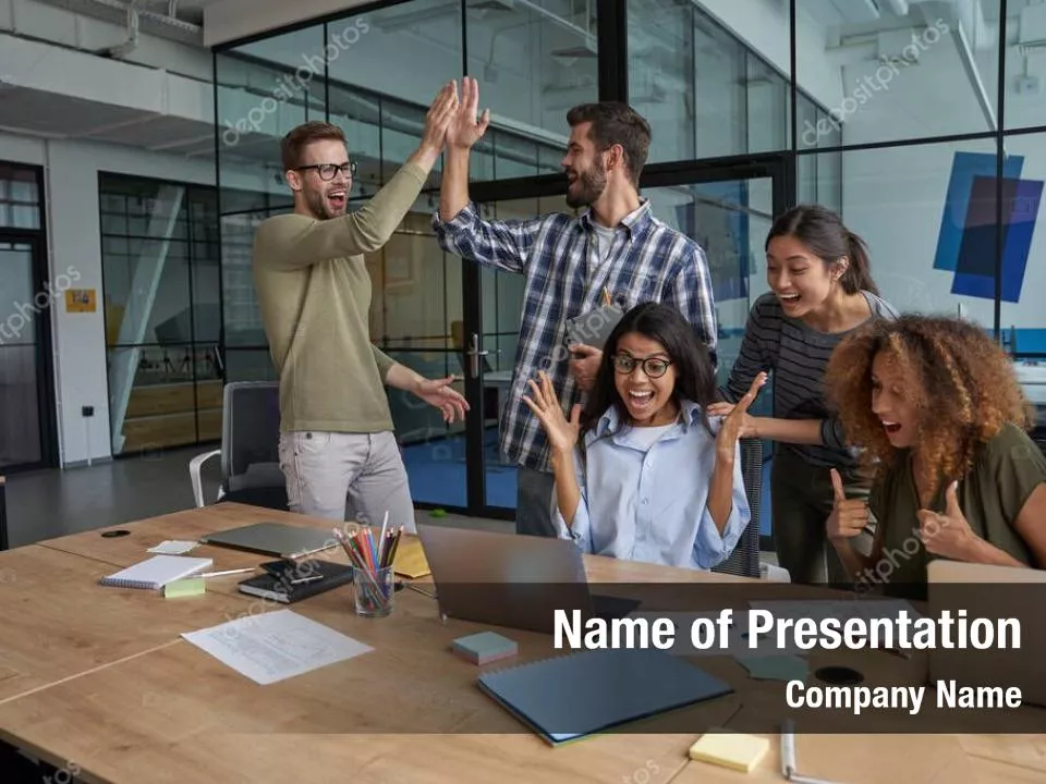 Rejoicing Business People