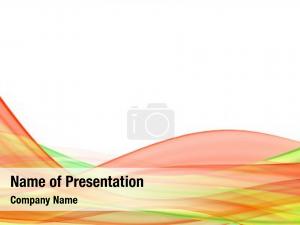 Green and Orange Curves PowerPoint Template
