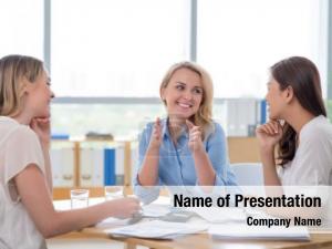 Business Ladies PowerPoint Template