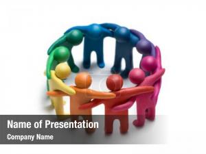 People Circle PowerPoint Template