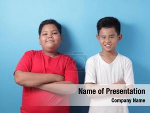 Friendship Between Boys PowerPoint Template