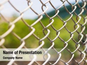 Wire Fence Abstract PowerPoint Template