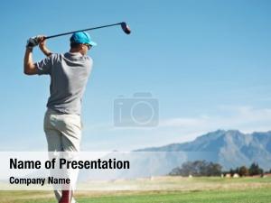 Golf Hit PowerPoint Template