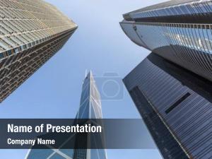 Skyscraper Tops PowerPoint Template