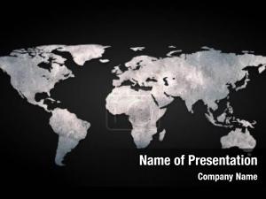 3D World Map PowerPoint Template