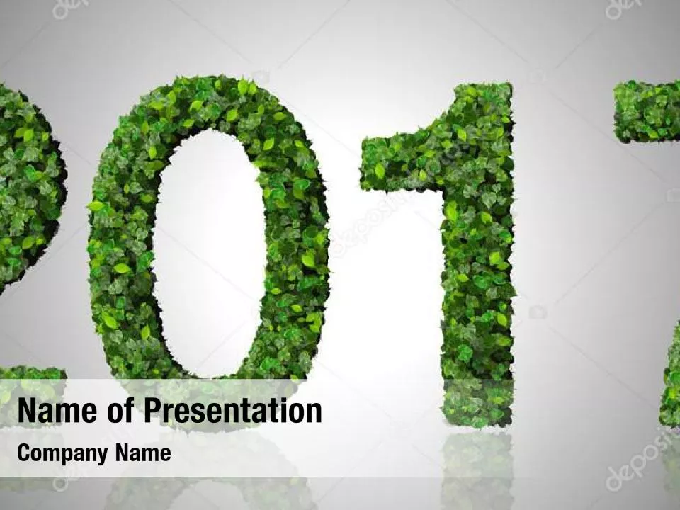 Year 2017 Made from Green Leaves