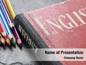English Courses PowerPoint Template