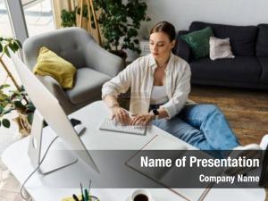 Computer and Life PowerPoint Template
