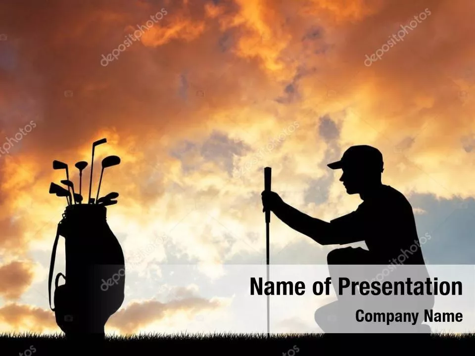 Golf Game On The Sunset