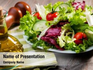 Lettuce and Tomato PowerPoint Template