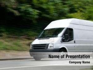 Delivery Van PowerPoint Template