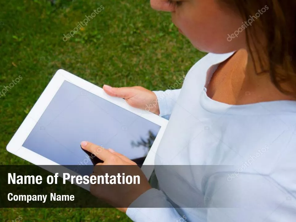 Woman Holding Tablet PC