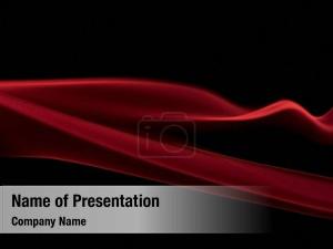 Red Black Wave Pattern PowerPoint Template