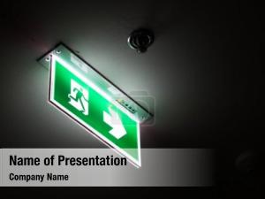 Exit Door PowerPoint Template
