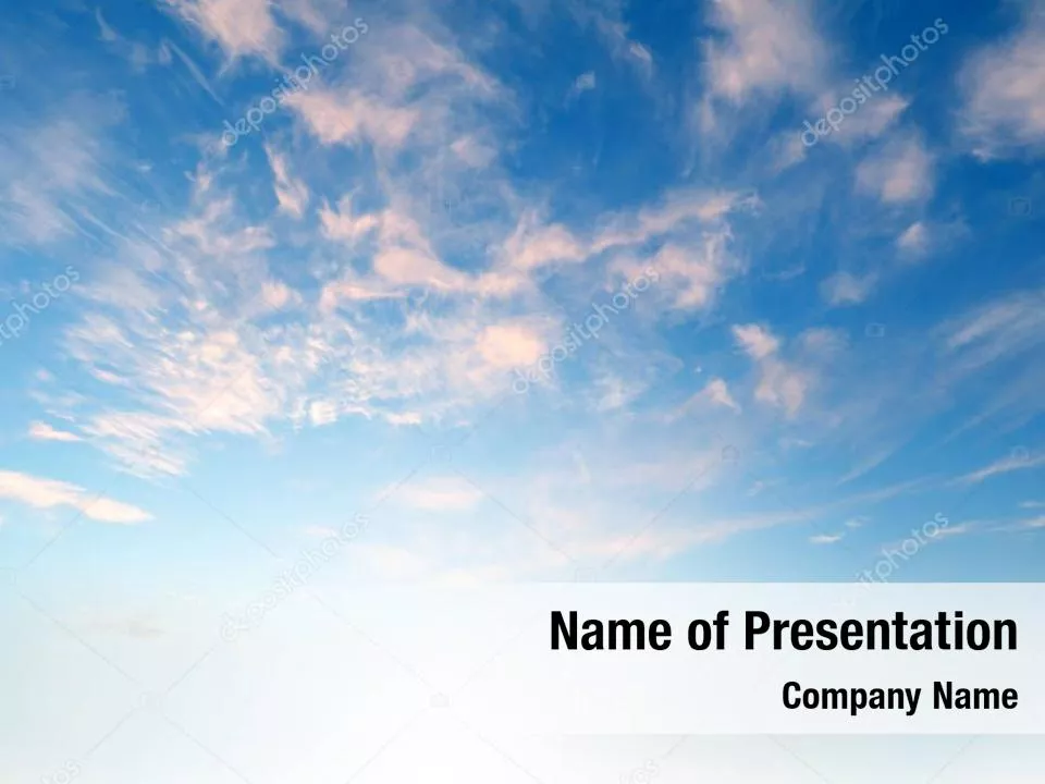 Blue Sky With a Glow Abstract