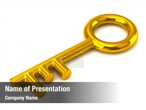 Gold Key PowerPoint Template