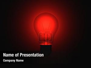 Red Bulb PowerPoint Template