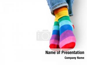 Rainbow Socks PowerPoint Template