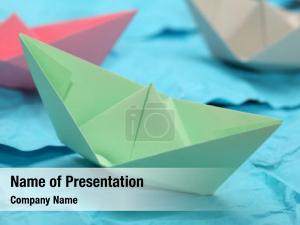 Paper Ship PowerPoint Template