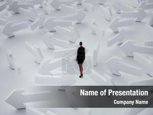Showing Way Out PowerPoint Template