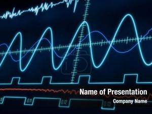 3D Sine Graph PowerPoint Template