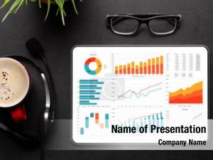 Notebook with Chart PowerPoint Template