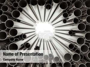 Steel Pipes PowerPoint Template
