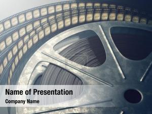 Camera Film Roll PowerPoint Template