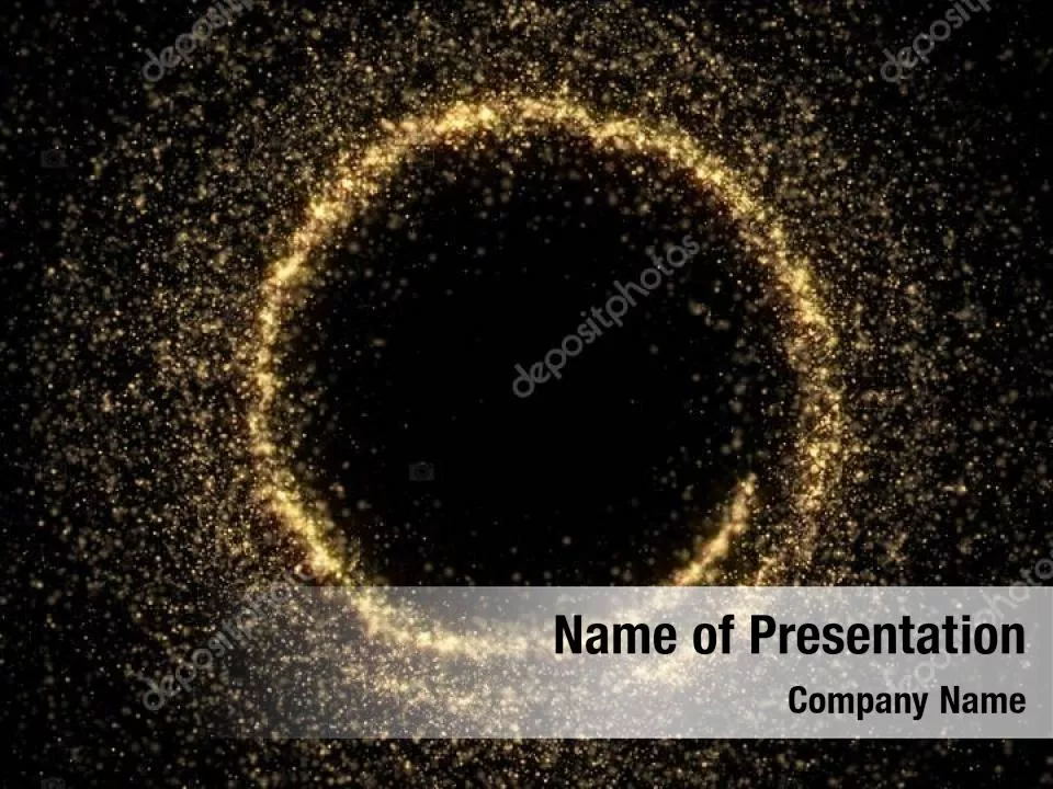 Circle Of Sparkling Glitter Abstract