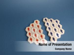 Divided into Two PowerPoint Template