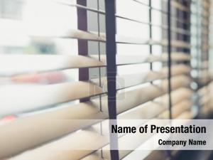 Window Blinds PowerPoint Template