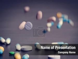 Falling Pills PowerPoint Template
