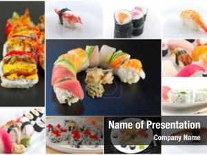 Sushi Collage PowerPoint Template
