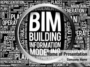 BIM Word Cloud PowerPoint Template