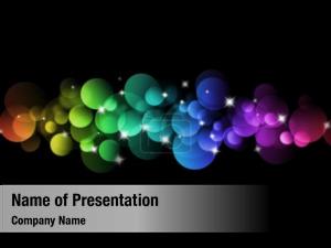 Colored Light Spots PowerPoint Template