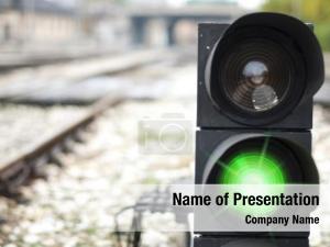Green Railroad Traffic Light