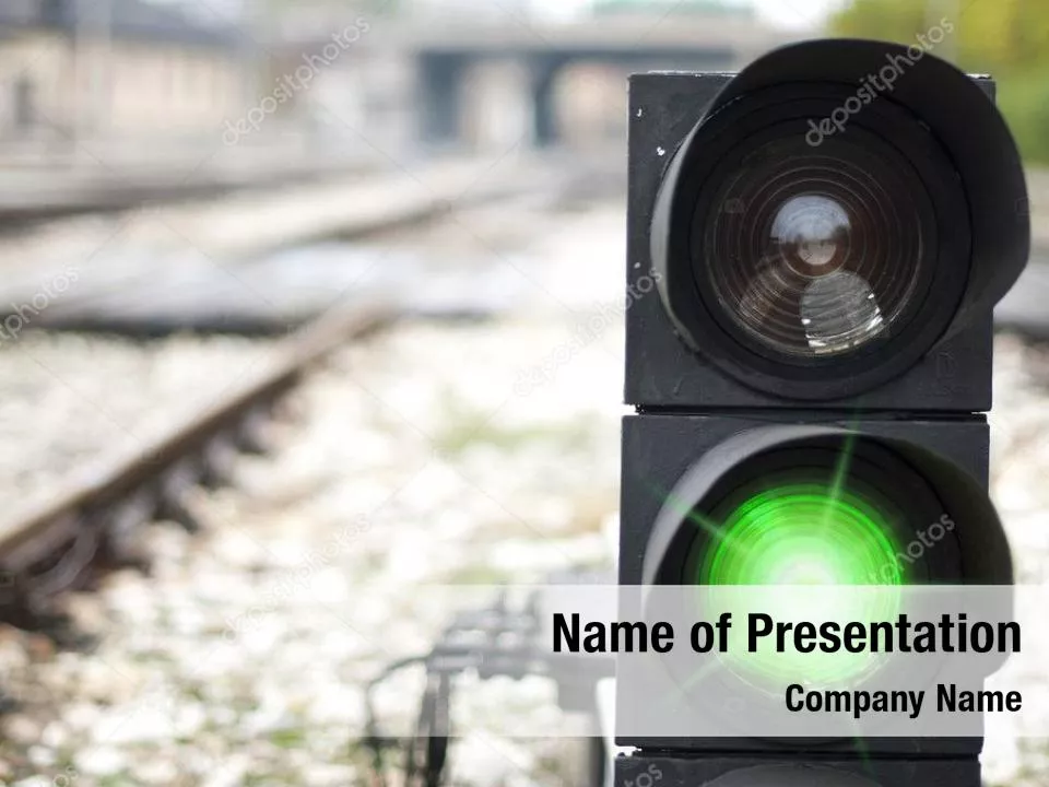 Green Railroad Traffic Light