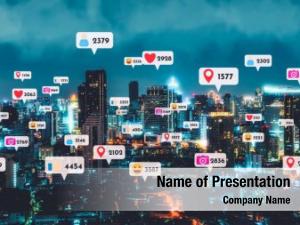 Building Social Network PowerPoint Template