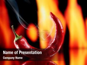 Burning Hot Chili Pepper PowerPoint Template
