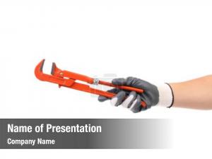 Red Wrench PowerPoint Template