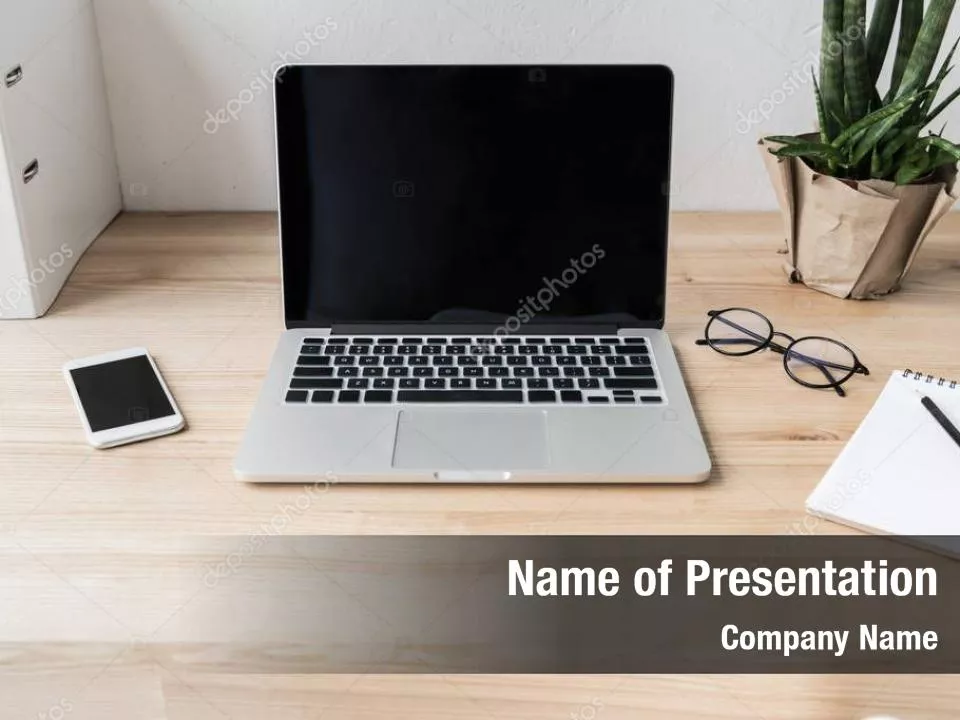 Workplace with Laptop