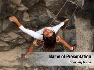 Courageous Climber PowerPoint Template