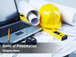 Construction Engineer Desktop PowerPoint Template