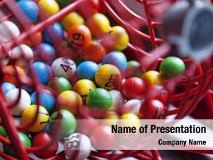 Lotto Balls PowerPoint Template