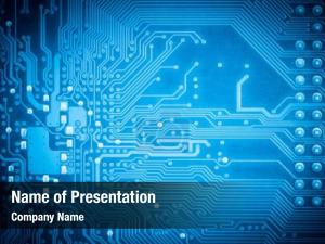Abstract Technology Circuit Board PowerPoint Template
