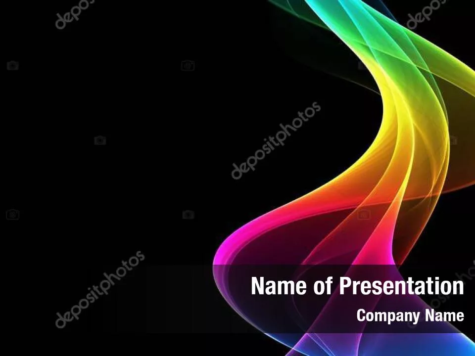 Rainbow Waves Abstract Background