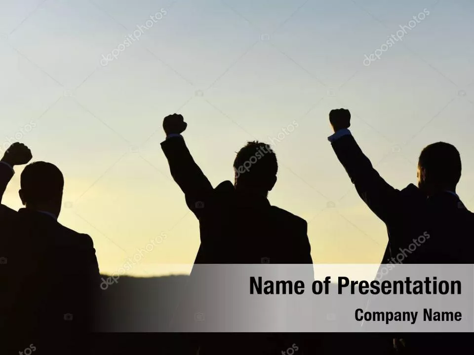 Silhouettes of Men in Suits and Ties