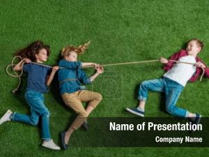Children Playing PowerPoint Template