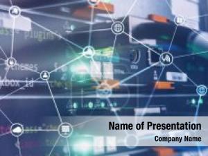 Abstract Network Structure PowerPoint Template